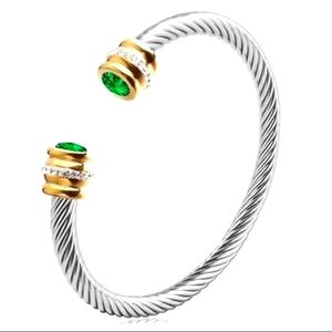 #41 Zirconia Crystal Cuff Bracelet